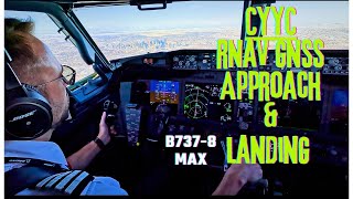 B737 MAX Landing in snowy Calgary  FULL ATC [upl. by Lowis]