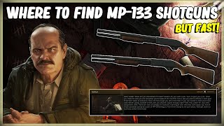 WHERE TO FIND MP133 SHOTGUNS IN EFT ESCAPE FROM TARKOV  PRAPOR QUEST DEBUT  PATCH 1211 [upl. by Eek]