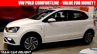 Volkswagen Polo Comfortline 2021  Walkaround Review with On Road Price  Polo 2021 [upl. by Virnelli513]