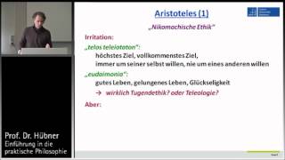 Praktische Philosophie 4b Tugendethik  Aristoteles 1 [upl. by Raab]