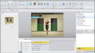 Storyline drag and drop navigation tutorial 36 Trigger the doors to open [upl. by Raybourne]