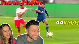 Americans React To Fastest Sprint Speeds in Football 2022 ᴴᴰ [upl. by Babara]