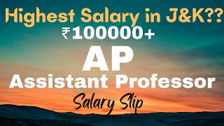 Highest Salary in JampKAPAssistant Professor II Education Department II Level10 Post [upl. by Annaiuq]