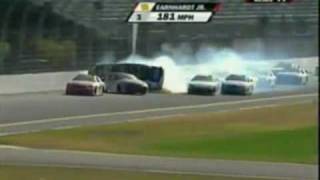 Dale Earnhardt Jr Flip at Daytona  February 13 2010  Call by MRN [upl. by Yeslehc553]