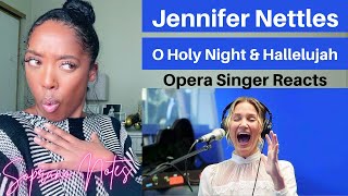 Opera Singer Reacts to Jennifer Nettles O Holy NightHalleujah  Performance Analysis [upl. by Yrro]