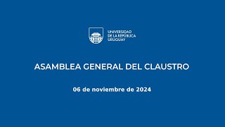 Asamblea General del Claustro  061124 [upl. by Ailemak465]