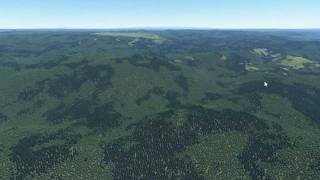 Proland  Realtime planet rendering VIII forests video of Eurographics 2012 paper [upl. by Ayoras]