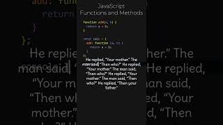 JavaScript Functions And Methods · What Is The Difference [upl. by Etterb]