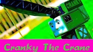 Thomas The Tank Engine amp Friends  Cranky The Crane Wooden Toy Railway Mattel Review [upl. by Casteel]