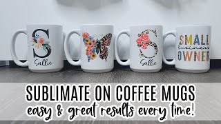 How to Sublimate a Mug for Beginners  Step By Step Tutorial [upl. by Ado294]