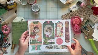 Adding Free Printables To The Altered Book [upl. by Savill]