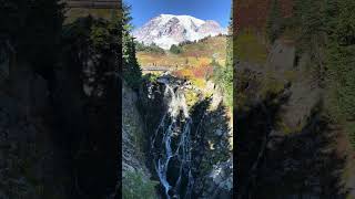 Mt Rainier on the fall travelvlog nature mtrainier washington [upl. by Sacrod]