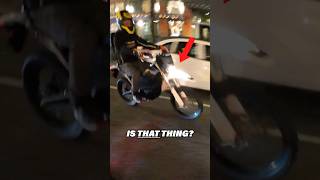 Electric dirt bike vs overconfident rider 😳 surron bikelife [upl. by Yhprum]