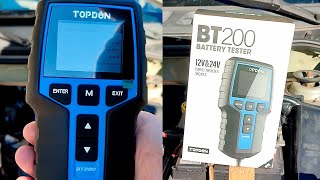 Tester per Batteria ed Alternatore Topdon BT200 [upl. by Lombardo345]