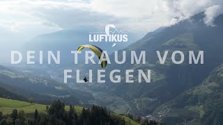 Gleitschirmfliegen lernen  Imagefilm Flugschule LUFTIKUS Stuttgart [upl. by Haneeja]