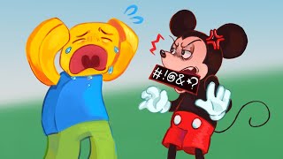 TERRORIZING PLAYERS as MICKEY on ROBLOX VOICE CHAT [upl. by Dib799]