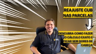 REAJUSTE CUB Como fazer o cálculo exato e evitar dor de cabeça  Rafael Cassio Imobilária [upl. by Elstan]