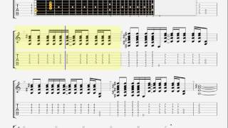 Blink 182 Waggy GUITAR 1 TABLATURE [upl. by Olracnaig]