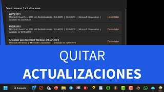 Cómo desinstalar actualizaciones en PC Windows 🖥 2024 [upl. by Orit508]