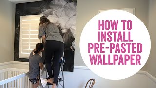 How to Apply Prepasted Wallpaper for beginners [upl. by Attiuqihc]