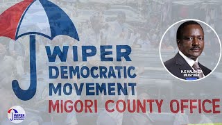 LIVE HE KALONZO MUSYOKA OFFICIALLY OPENING MIGORI COUNTY WIPER OFFICE [upl. by Sorel490]