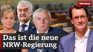 Neue NRWMinister Das ist das Kabinett von Hendrik Wüst  WDR aktuell [upl. by Enirehtak]