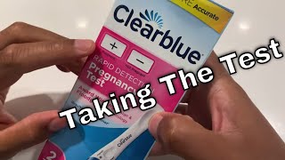 Clear Blue Pregnancy Test  How To Take [upl. by Oigroig]