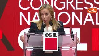 Meloni al Congresso della Cgil  Integrale 1 di 9 [upl. by Navannod]