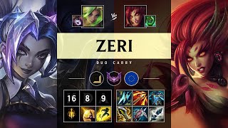 Zeri ADC vs Zyra Triple Kill Dominating  EUW Master Patch 1422 [upl. by Nena498]