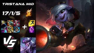 MID Tristana vs Syndra  EU Challenger Patch 1413 [upl. by Yelyab]