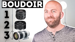 What Is The Best Lens for Boudoir Photography  Mike Lloyds Boudoir Guild [upl. by Alleras]