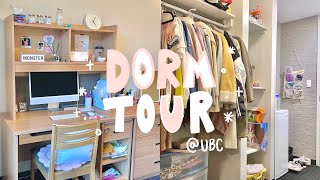 College DORM ROOM TOUR UBC first year • ConnectedSingle [upl. by Yerot715]