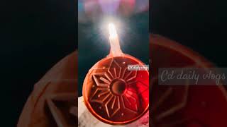 Amazing Diya set 🔥meesho nofire nowater nooil ytshorts diwali karthikamasam [upl. by Osicran]