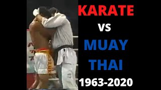 Karate vs Muay Thai 19632020 [upl. by Anitnerolf]