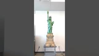 Chocolate Statue Of Liberty 🗽  mini woodtoywoodworking art skill handcrafts  shorts trending [upl. by Eelam]