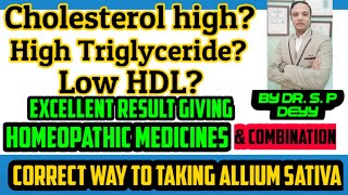 Cholesterol treatment  Homeopathic medicines from experienced doctor [upl. by Dlareme]