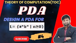 Design a pda which accept language L  anbn in TOC  CFL  PDA  soled Example [upl. by Ylrbmik]