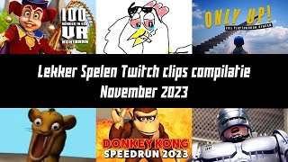 Lekker Spelen Twitch clips compilatie  November 2023 [upl. by Esadnac]