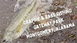 Bass fishing Gateway Park Montgomery Alabama [upl. by Giaimo]