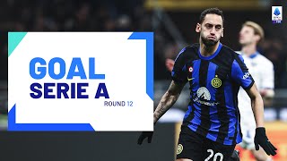 GOAL SERIE A  Calhanoglu ice cold from the spot  Goal Collection  Round 12  Serie A 202324 [upl. by Ocker]