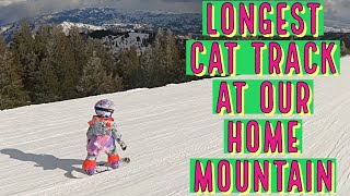 LONGEST CAT TRACK AT OUR HOME MOUNTAIN BOGUS BASIN [upl. by Ttegdirb412]