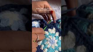 I hate attaching granny squares crochetcommunity grannysquare crochet [upl. by Sirrah]