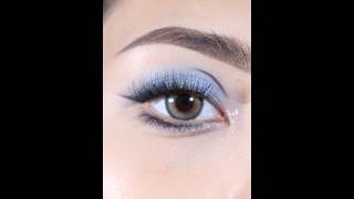 Tipsy Eye Makeup for a Hazy Blue Rainy Night  Soft Glam Tutorial eyemakeupoftheday shorts [upl. by Xavler973]