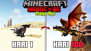 100 Hari di Minecraft Hardcore Tapi Jadi Naga Api [upl. by Elbam]