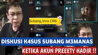 K4SUS SUBANG MAKIN P4NAS KETIKA AKUN PREEETY HADIR DI ROOM DISKUSI TOKTOK [upl. by Atiuqat]