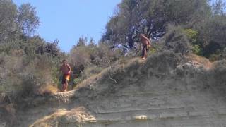 Cliff diving  corfu greece sidari [upl. by Diad]