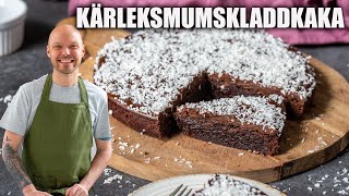 Kärleksmumskladdkaka  Perfekt kladdig kladdkaka med kärlekmumsglasyr [upl. by Ardie]