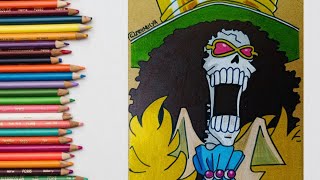 Drawing Brook One Piece  Speed Draw [upl. by Beka]