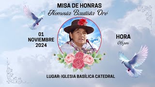 MISA DE HONRAS DE NEMESIA BAUTISTA ORÉ [upl. by Adnaerb]