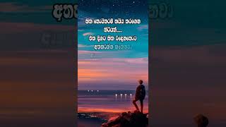 Hithata wadina wadan ඔයාට එහෙම නැද්ද🥺🥀tranding sad quotes whatssap status [upl. by Anegroeg]